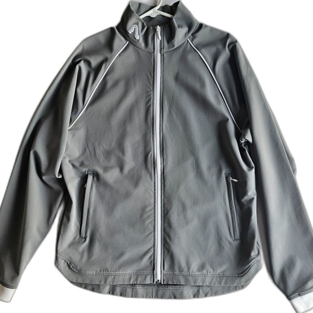 Flylow Men's XL Lightweight Full Zip soft shell Jacket Gray Ski Layering